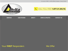 Tablet Screenshot of deltatestingservices.com